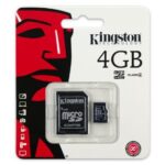 Kingston 4 GB microSDHC Class 4 Flash Memory Card SDC4/4GB