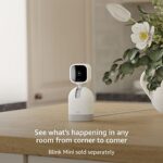 Blink Mini Pan-Tilt Mount | Rotating mount accessory for Mini indoor plug-in smart security camera (White)