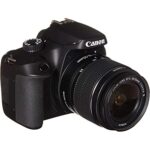 Canon EOS 4000D (Rebel T100) DSLR Camera w/Canon EF-S 18-55mm F/3.5-5.6 Zoom Lens + Case + Sandisk 64GB Memory Card + 3pc Filter Kit + Card Reader + BluebirdSales Cleaning Kit (International Model)