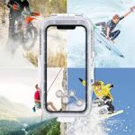 Diving Case fo iPhone 13 Pro Max, Underwater iPhone Case, [40m/130ft] Surfing Swimming Snorkeling Photo Video Waterproof Housing Case (Compatible with iPhone 13 Pro Max)