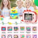 Kids Instant Camera for 3-12 Years Old Kids Toddlers Childrens Boys Girls Christmas Birthday Gifts 2.0 Inch Screen 12MP / 1080P HD Video Camera Baby Instant Print Digital Camera