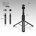 WEWATCH Projector Pocket Tripod Stand – PS101 12 inch Lightweight Tripod Stand, Compact, Aluminum Alloy Portable Projector Stand with 360° Ball Head for Projectors, Cell Phone, IP Camera and Webcam