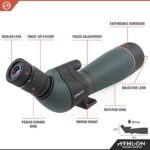 Athlon Optics Talos 20-60×80 Spotting Scope – Straight, Charcoal Grey