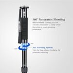 SIRUI P-204SR Professional Camera Monopod, 63″ Aluminum Mononpod with Removable Feet, 360° Panning Base, 17.6lb Loading Capacity