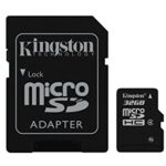 Kingston Digital 32 GB microSDHC Flash Memory Card SDC4/32GB