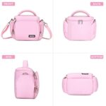 G-raphy Camera Case Bag DSLR SLR Bag by G-raphy for Canon , Nikon, Sony,Panasonic, Olympus and etc (Pink)