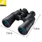 Nikon Aculon A211 10-22×50 Binoculars Black (8252) Bundle with a Tripod Adapter, Nikon Lens Pen, and Lumintrail Cleaning Cloth