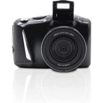 Minolta MND50-BK 48 MP 4K Ultra HD 16X Digital Zoom Digital Camera (Black) Bundle with Deco Photo Point and Shoot Field Bag Camera Case (Black/Red)