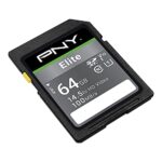 PNY 64GB Elite Class 10 U1 V10 SDXC Flash Memory Card – 100MB/s, Class 10, U1, V10, Full HD, UHS-I, Full Size SD