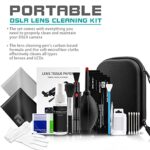 ParaPace Professional Camera Cleaning Kit (with Waterproof Case),Including Cleaning Solution/5 APS-C Cleaning Swabs/Lens Pen/Air Blower/Cleaning Cloth for DSLR Cameras(Canon,Nikon,Sony)