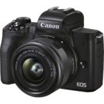 Canon EOS M50 Mark II Mirrorless Digital Camera Bundle + 15-45mm Lens (Black) – 4728C006