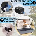 Spy Camera Charger – Hidden Camera – Premium Pack – HD 1080P – Best Mini Spy Camera – USB Charger Camera – Secret Camera – Nanny Cam – Small Cameras for Spying – Surveillance Camera Full HD