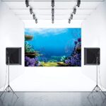 Seabed Backdrop FHZON 7x5ft Underwater Coral Background Underwater World Backdrop for Photography Children Kids Fancy Birthday Party Decor Booth Props PTBLSFH1