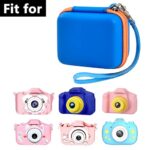Camera Case Compatible with Seckton/ for Rindol/ for VATENIC/ for Rikum/ for GKTZ Kid Toy Video Camera. Kids Digital Cameras Carrying Box for Cable, Battery, SD Card (Box Only)-Orange Zipper