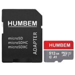 512GB Micro SD Card Memory Card with Adapter – C10, U1, Full HD Available, A1, Micro SDXC UHS-I Memory Card 512GB Ultra Micro SDXC 512GB-WYZ