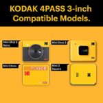 KODAK 4PASS Film Cartridge (3×3″) for KODAK Mini 3 Retro and Mini Shot 3 Retro, 60 Sheets