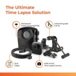 Brinno BCC2000 Plus Construction Time Lapse Camera Bundle | Includes: Full HD TLC2000 1080p Security Camera, 32-ft Extender for Laptop, Clamp Mount & Waterproof | 1-Year Battery