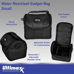 Ultimaxx Small Carrying Case / Gadget Bag for Sony,Nikon, Canon, Olympus, Pentax, Panasonic, Samsung & Many More Cameras & Camcorders