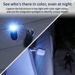 Arlo Essential Spotlight Camera – 2 Pack – Wireless Security, 1080p Video, Color Night Vision, 2 Way Audio, Wire-Free, Direct to WiFi No Hub Needed, Compatible with Alexa, White – VMC2230