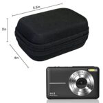 Sevenat Digital Camera Case Carrying & Protective Case Carrying Bag Compatible Digital Camera/for VAHOIALD/for IWEUKJLO/for Zostuic/for CAMKORY/for BEVLXNIV/for Kodak Pixpro, Black