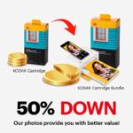 KODAK Dock Plus 4PASS Instant Photo Printer (4×6 inches) + 10 Sheets