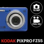 KODAK PIXPRO Friendly Zoom FZ55-BL 16MP Digital Camera with 5X Optical Zoom 28mm Wide Angle and 2.7″ LCD Screen (Blue)