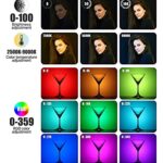 ULANZI VL120 RGB Video Light, Pocket LED On-Camera Video Lights, Built-in 3100mAh Rechargeable Battery, 360 Full Color 20 Light Effects, CRI?95 2500-9000K LED Panels for Photography Vlogging