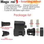Megaorei 3 Integrated Design Night Vision Scope Optical Night Sight Telescope Hunting Camera Can Take Photo and Video Hunting Riflescopes(US Warehouse, Delivery 3~8 Days)