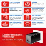 OKSIR Hidden Spy Camera USB Charger 1080P WiFi Wireless Camera Mini Nanny Cam Home Security Surveillance Small HD Monitoring Camera with Motion Detection Remote App Control