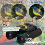 JDMYCYCQXF 8X21 Small Pocket Binoculars for Adults Kids,Mini Compact Foldable Binoculars for Bird Watching Opera Concert Theater Hiking Cruise Essentials Travel Camping Accessories Must Haves