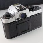 Nikon FA SLR film camera in chrome body; lens is not included