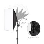 Kshioe Photography Softbox Lighting Kit Continuous Lighting System Photo Equipment Soft Studio Light with Light Stands and Convenient Carry Bag (135w 3 Sets)