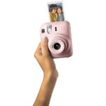 Fujifilm Instax Mini 12 Instant Camera Blossom Pink with Fujifilm Instant Mini Film Value Pack (40 Sheets) with Accessories Including Carrying Case with Strap, Photo Album, Stickers (Blossom Pink)