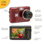 Kodak PIXPRO FZ45 Digital Camera + Point & Shoot Camera Case + Sandisk 128GB SDXC Memory Card…