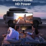 Nebula Anker Capsule 3 Laser 1080p, Smart, WiFi Bluetooth, Mini Projector, Portable Projector, Dolby Digital, 4k Supported, Autofocus, 120-Inch Picture, Built-in Battery, Up to 2.5 Hours of Playtime