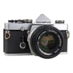 Olympus OM 1 Vintage 35mm SLR Film Camera with f/1.8 50mm Prime Lens
