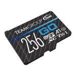 TEAMGROUP GO Card 256GB Micro SDXC UHS-I U3 V30 4K for GoPro & Drone & Action Cameras High Speed Flash Memory Card with Adapter for Outdoor, Sports, 4K Shooting, Nintendo-Switch TGUSDX256GU303