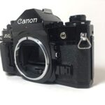 Black Canon A-1 SLR 35mm manual focus camera; body only, lens is not included