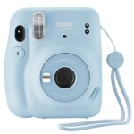 Fujifilm Instax Mini 11 Instant Camera with Case, 60 Fuji Films, Decoration Stickers, Frames, Photo Album and More Accessory kit (Sky Blue)