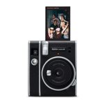 Fujifilm Instax Mini 40 Instant Camera & Instax Mini Monochrome Film – 10 Exposures & Instax Mini Instant Film Twin Pack (White)