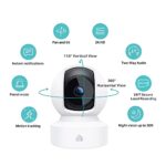 Kasa 2K QHD Security Camera Pan/Tilt, Starlight Sensor for Color Night Vision, Motion Detection for Baby & Pet Monitor, 2-Way Audio, Cloud & SD Card Storage, Works with Alexa & Google Home (KC410S)