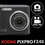 KODAK PIXPRO Friendly Zoom FZ45-BK 16MP Digital Camera with 4X Optical Zoom 27mm Wide Angle and 2.7″ LCD Screen (Black)
