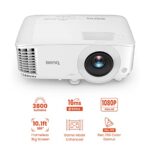 BenQ TH575 1080p DLP Gaming Projector, 3800 Lumen, 16.7ms Low Latency, Enhanced Game-Mode, High Contrast, Rec.709, Dual HDMI, 3D Ready, Auto Vertical Keystone, 1.1x Zoom, 3 Year Warranty