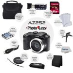 Kodak PIXPRO AZ252 Astro Zoom 16MP Digital Camera (Black) + Point & Shoot Camera Case + Transcend 16GB SDHC Class10 UHS-I Card 400X Memory Card + USB Card Reader + Table Tripod + Accessories