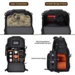 MOSISO Camera Backpack, DSLR/SLR/Mirrorless Photography Tactical Camera Bag Case with Tripod Holder & 15-16 inch Laptop Compartment Compatible with Canon/Nikon/Sony/DJI Mavic Drone, Black