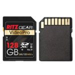 Ritz Gear 128GB High-Speed SDXC UHS-II SD Card, C10, U3, V60, Full-HD & 8K Memory Card for DSLR, Cinema-Quality Video Cameras