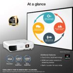 Epson EX3280 3-Chip 3LCD XGA Projector, 3,600 Lumens Color Brightness, 3,600 Lumens White Brightness, HDMI, Built-in Speaker, 15,000:1 Contrast Ratio ()