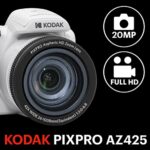 KODAK PIXPRO Astro Zoom AZ425-WH 20MP Digital Camera with 42X Optical Zoom 24mm Wide Angle 1080P Full HD Video Optical Image Stabilization Li-Ion Battery and 3″ LCD (White)