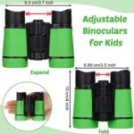 9 Pack Kid Binoculars Shockproof Mini Compact Binoculars Gifts for 3-12 Years Boys Girls Folding Small Telescope Binoculars for Kids Bird Watching Camping Outdoor Play, 9 Colors