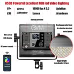 GVM RGB Video Lighting, Bi-Color Led Video Light Kit with APP Control, 2 Packs 850D Photography Lighting Kit CRI 97+ for Web Conference, YouTube, Gaming, Zoom, Aluminum Alloy Shell